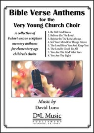 Bible Verse Anthems for the Very Young Church Choir Unison choral sheet music cover Thumbnail